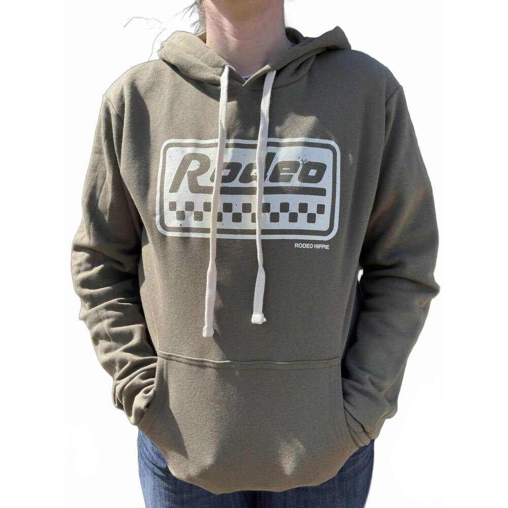 NEW RODEO HIPPIE bowman hooded sweatshirt in olive